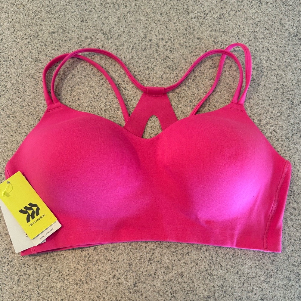 All In Motion Neon Pink Sports Bra